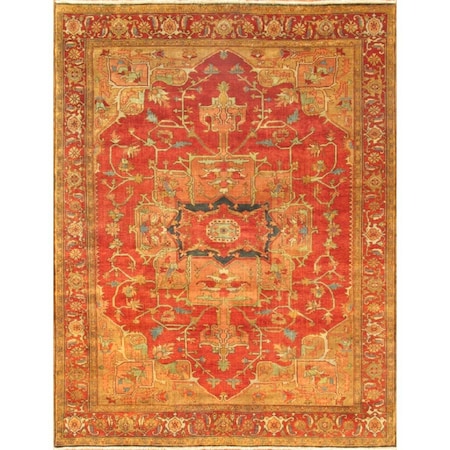 Pasargad Home Serapi Collection Hand-Knotted Wool Area Rug5 ft. 1 in. x 6 ft. 11 in. p-2 5x7